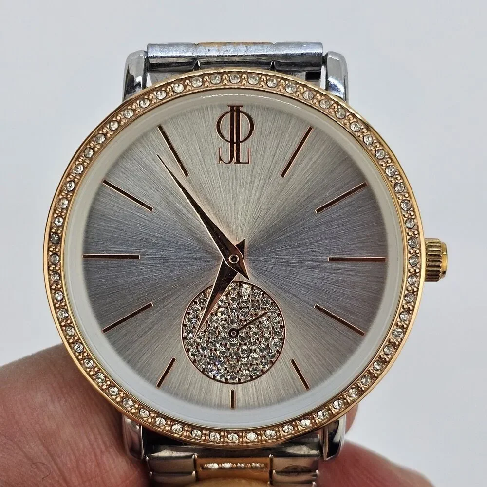 Jennifer Lopez Women's Watch 38MM Gray Dial Two Tone Bracelet 5.5